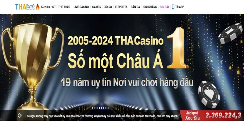 Casino THABET rất được người yêu game bài tin tưởng